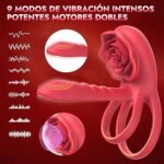 Anillo Vibrador para El Pene con Vibrador Clitorial Silencioso - Imagen 3