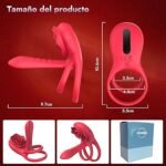Anillo Vibrador para El Pene con Vibrador Clitorial Silencioso - Imagen 5