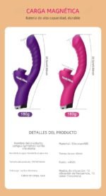 Vibrador 2 En 1 con Lengua Baja Silencioso Premium - Imagen 9