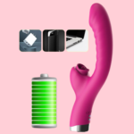 Vibrador 2 En 1 con Lengua Baja Silencioso Premium
