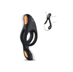 Anillo Vibrador Pene con Vibrador Clitorial 10 Patrones de