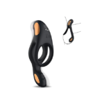 Anillo Vibrador Pene con Vibrador Clitorial 10 Patrones de