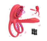 Anillo Vibrador para El Pene con Vibrador Clitorial Silencioso