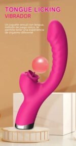 Vibrador 2 En 1 con Lengua Baja Silencioso Premium - Imagen 11