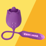 Vibrador de Rosa con Bala Estimuladora Silencioso Premium