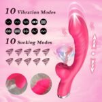Vibrador con Succionador de Clitoris Silencioso Premium - Imagen 6