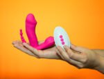 Vibrador con Succionador y Calentador con Control Remoto