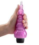 Plug Anal Vibrador Silicona Escalonado 20 Cm Recargable | - Imagen 4