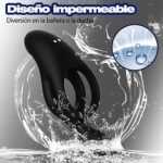 Anillo Vibrador Pene con Vibrador Clitorial 10 Patrones de - Imagen 6