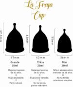 Copa Menstrual Certificada La Freya Cup Violeta Chica Mediana - Imagen 2