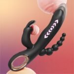 Vibrador de Conejo 3 En 1 Silencioso Premium