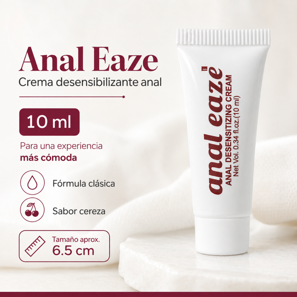 Crema Anal Desensibilizante Anal Eaze 10 ml | Uso Fácil - Imagen 2