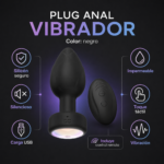 Plug Anal Vibrador LED con Control Remoto | 10 Patrones - Imagen 3