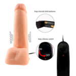 Dildo Vibrador 6.9 Textura Natural - Imagen 3