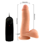 Dildo Vibrador 6.9 Textura Natural - Imagen 2