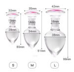 Kit Plug Anal Cristal 28mm Diseño Seguro - Imagen 3