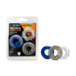 Anillo Vibrador 3 Pzas Stay Hard 374 Silencioso Premium