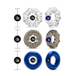 Anillo Vibrador 3 Pzas Stay Hard 374 Silencioso Premium - Imagen 3