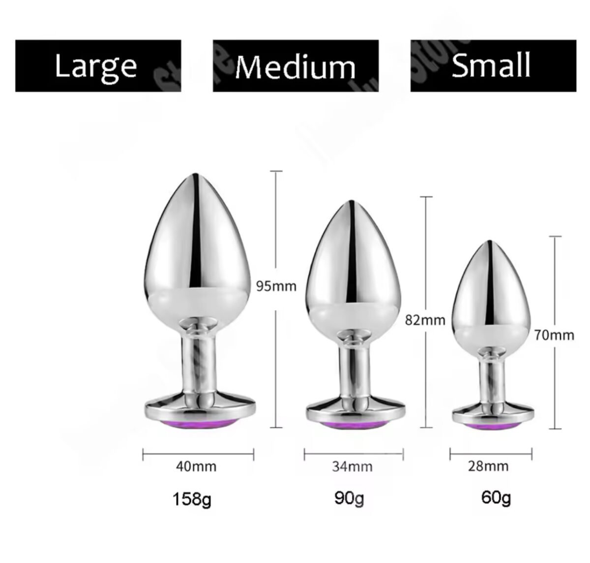 Plug Anal Metálico Chico Diseño Seguro - Imagen 3