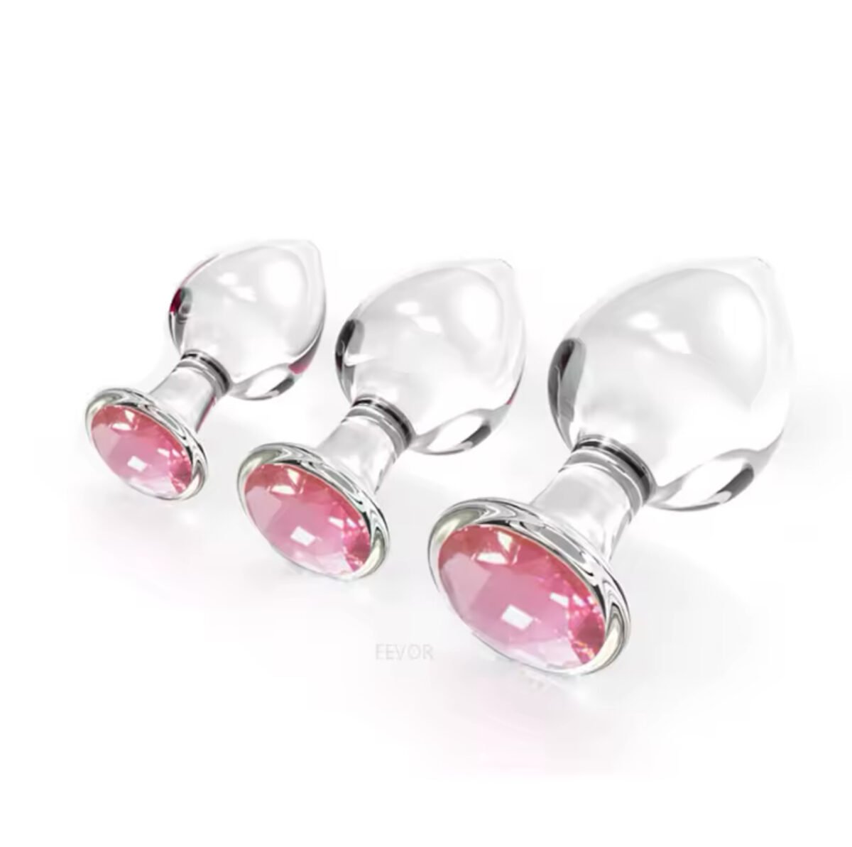 Kit Plug Anal Cristal 28mm Diseño Seguro - Imagen 2