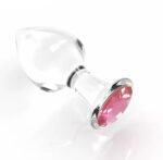 Plug Anal Cristal Mediano 34mm Diseño Seguro