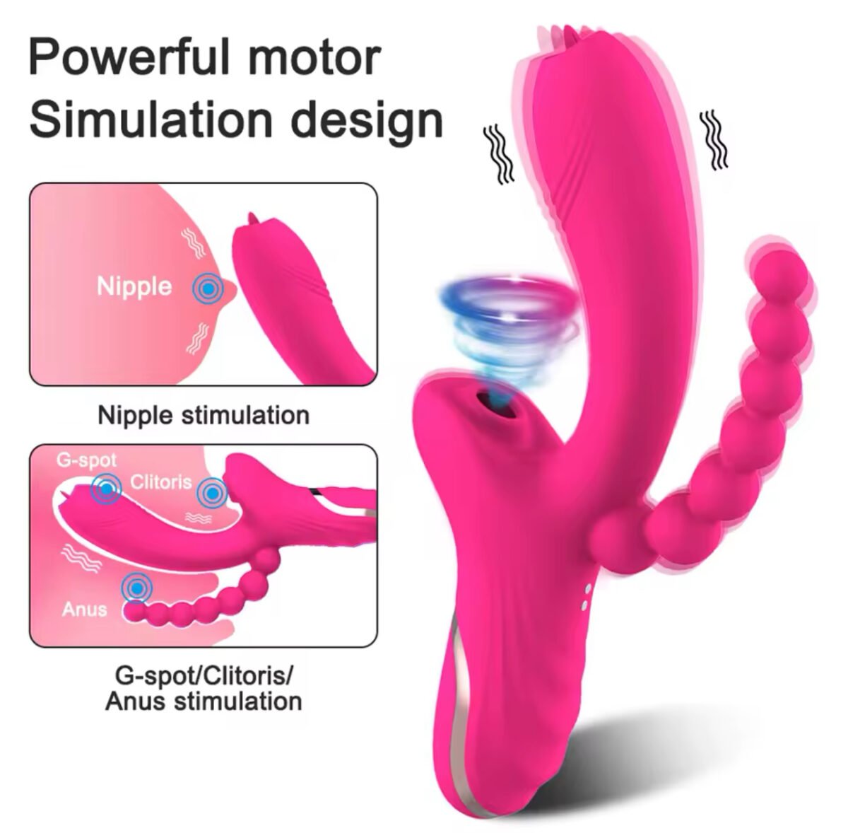 Vibrador Anal con Lengua Silencioso Premium - Imagen 5