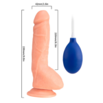 Dildo Eyaculador Textura Natural - Imagen 3