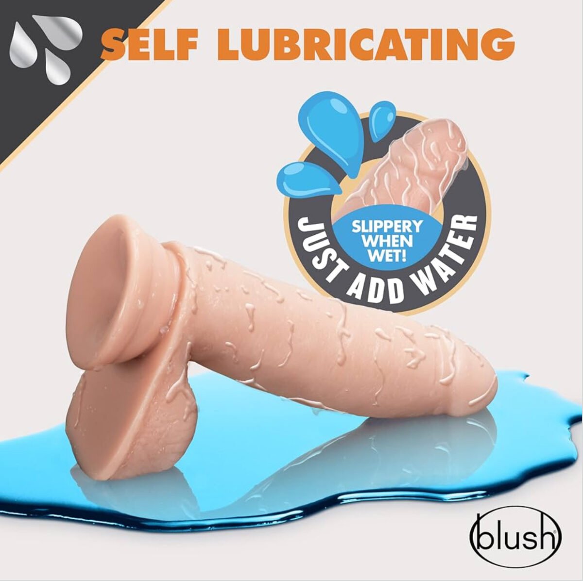 Dildo Autolubricante 7" Textura Suave y Realista - Imagen 3