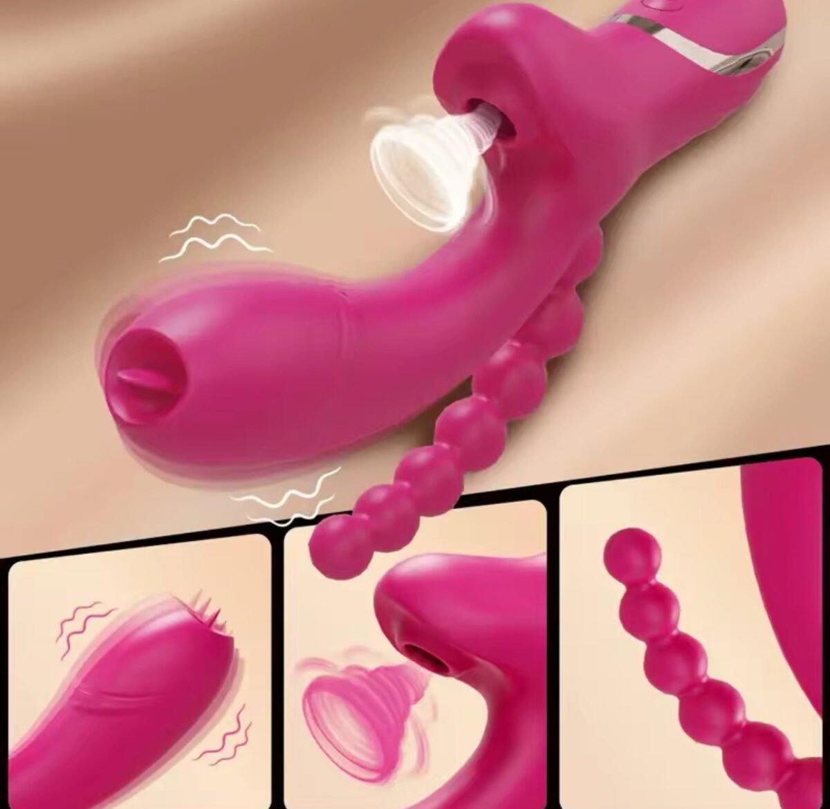 Vibrador Anal con Lengua Silencioso Premium - Imagen 8