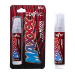 Empaque y frasco de Erotic MAXXX de 15 g y 15.64 ml