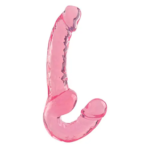 Dildo Doble Realista Curvo de TPE 23.5 cm - Imagen 3
