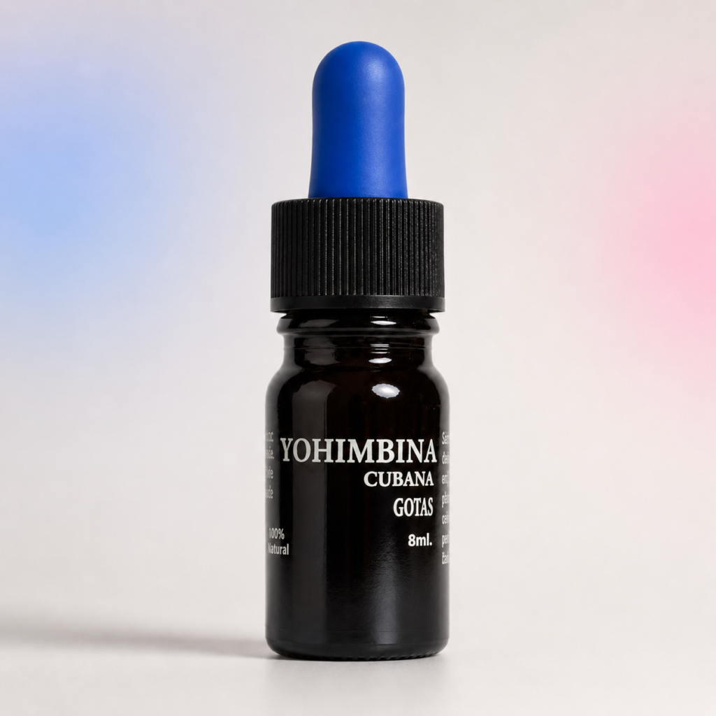 Yohimbina Cubana Gotas 8 ml con gotero dosificador
