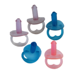Chupon plástico en forma de pene