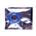 Anillo para Pene Económico Tipo Dona Azul Cristal | Anillo Retardante Elástico Individual - Imagen 2