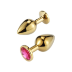 Plug anal de metal dorado pequeño - Imagen 4