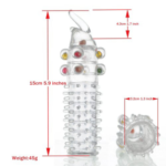 Funda para Pene de Silicona Cristal Reutilizable | Mangas Texturizadas y Extensoras (Varios Modelos)