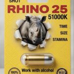 Potenciador Masculino Rhino 25 51000K | Cápsula Individual Extra Fuerte