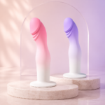 Dildo Curvo de Silicona para Arnés – 13 o 16 cm