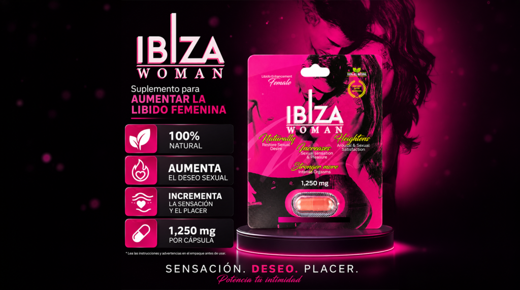 Ibiza Woman 1,250 mg en presentación de una cápsula