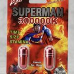 Potenciador Masculino Superman 300000K | Edición Double Shot de Fuerza Extrema (2 Cápsulas)