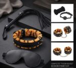 Kit de Bondage para Parejas de 7 Piezas Salvaje | Set de Iniciación con Peluche Animal Print, Esposas y Accesorios - Imagen 2