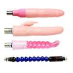 Máquina de Penetración Automática 4 en 1 | Sex Machine Telescópica con 4 Cabezales Intercambiables (Rosa) - Imagen 4