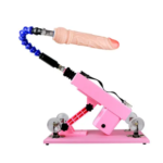 Máquina de Penetración Automática 4 en 1 | Sex Machine Telescópica con 4 Cabezales Intercambiables (Rosa) - Imagen 3