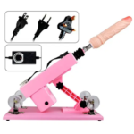 Máquina de Penetración Automática 4 en 1 | Sex Machine Telescópica con 4 Cabezales Intercambiables (Rosa) - Imagen 6