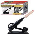 Máquina de Penetración Automática Premium 4 en 1 | Sex Machine Telescópica con 2 Dildos y 1 Masturbador Intercambiable (Negro)