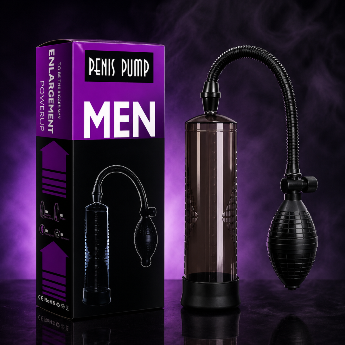 Bomba de Vacío Manual para Pene con Perilla 25 cm - Imagen 3