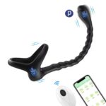 Vibrador anal 2 en 1 con anillo para pene y control remoto